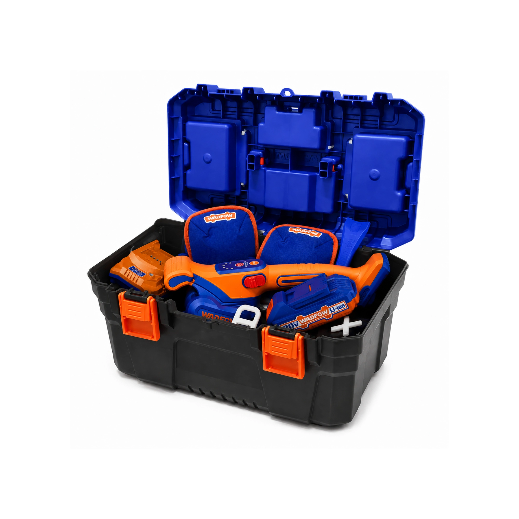 Caisse à Outils Ponceuse Vibrante Sans Fil 20V WADFOW