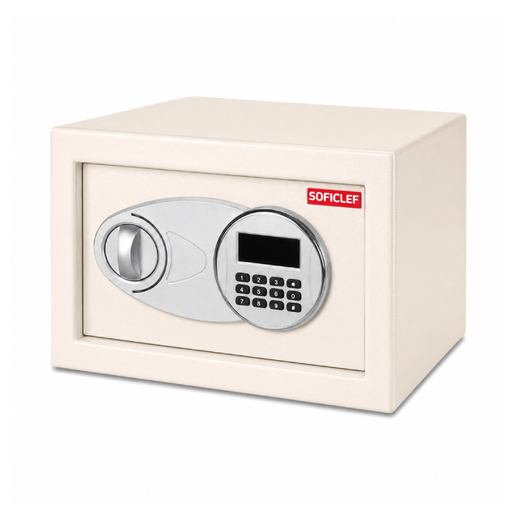 Coffre-fort Electronique Avec Afficheur (6Kg) (8.5L) (200x310x200) (beige) SOFICLEF