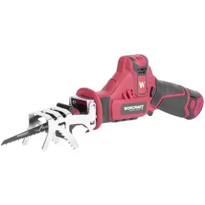 Scie sabre pistolet sans-fil 12v (2batterie 2.0ah) (avec valise)  WORCRAFT tools