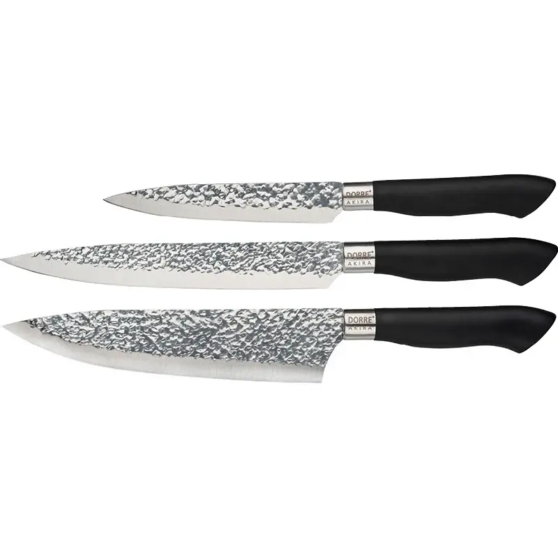 Coffret de couteaux 3pcs Akira en acier inoxydable DORRE Suédois