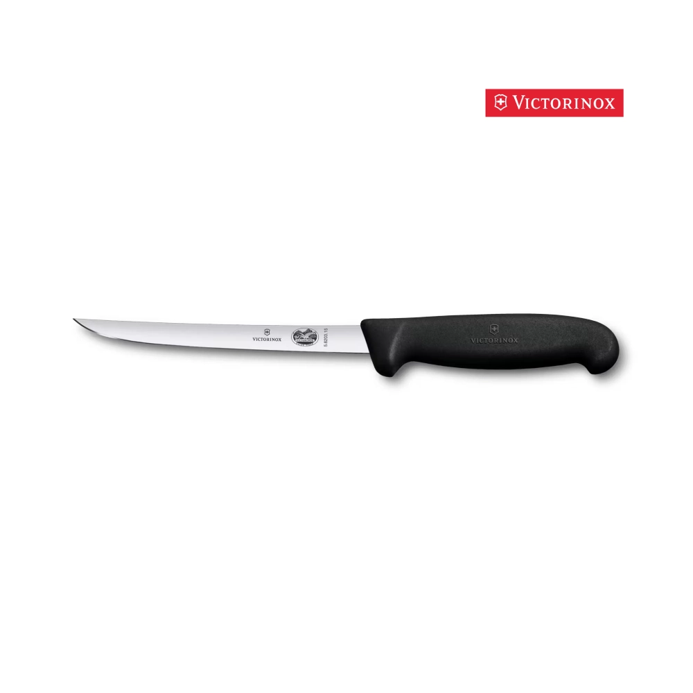 Couteau à Désosser manche FIBROX noir lame 15cm Inox VICTORINOX