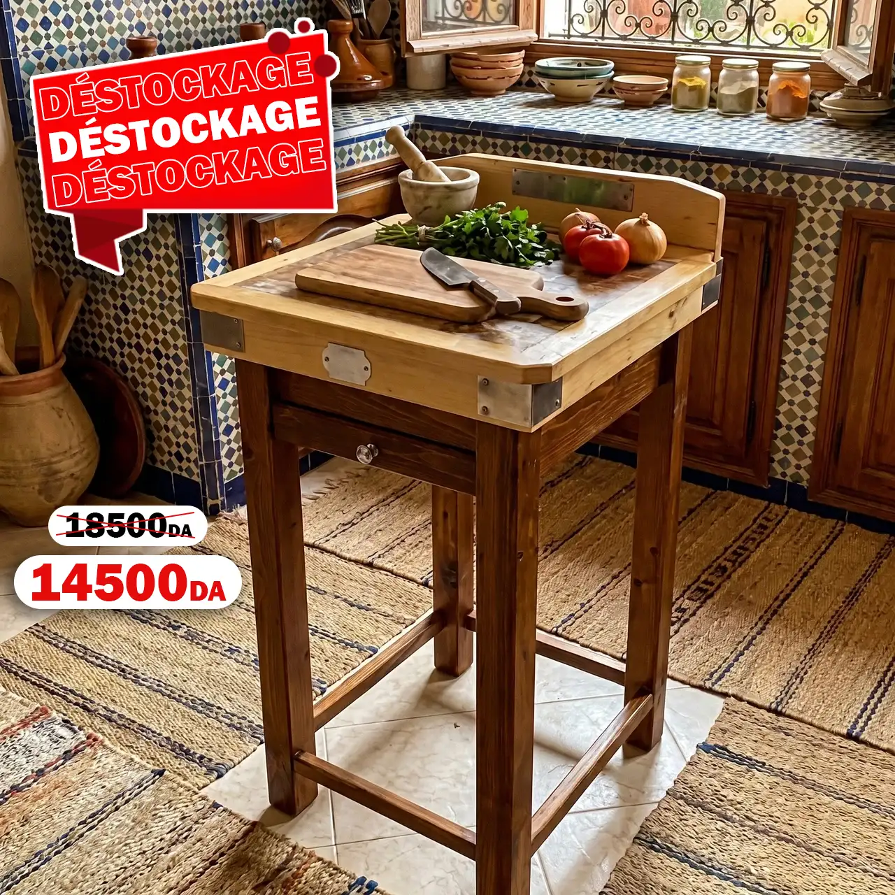 Table Boucherie 50cx50cm